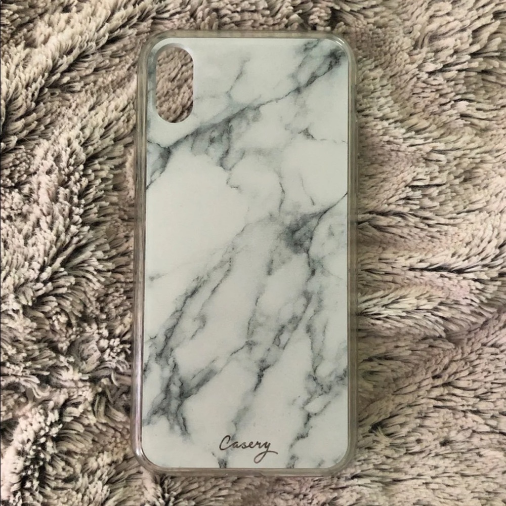 iPhone X White Marble Case
